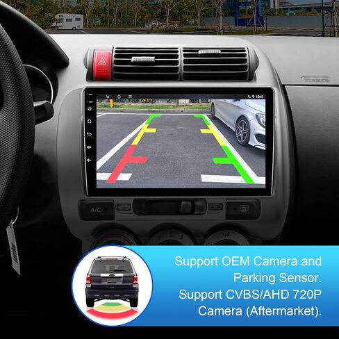 2+32G 10.1-inch Android 12 Car Stereo for Honda Fit 2004-2007 IPS Touchscreen Screen Car Radio with Carplay & Android Auto Support Backup Camera GPS FM Navi BT SWC in Saudi Arabia