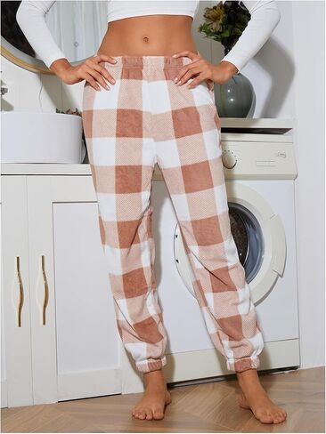 سراويل بيجامة نسائية من Verdusa بطبعات منقوشة بنقشة الجاموس وملابس نوم in Kuwait