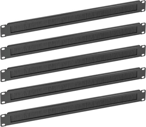 1U Brush Panel, Brush Strip Plate for Cable Entry&Management, Server Rack Cable Organizer with Tidy Brush for 19in Network Rack/Server Rack/Cabinet Enclosure in Saudi Arabia