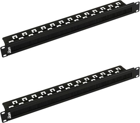 1U Brush Panel, Brush Strip Plate for Cable Entry&Management, Server Rack Cable Organizer with Tidy Brush for 19in Network Rack/Server Rack/Cabinet Enclosure in Saudi Arabia