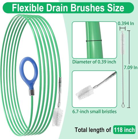 Auto Sunroof Drain Cleaning Tool, 78 Inch Flexible Tube Cleaning Brush, Flexible Drain Brush Extra Long Pipe Cleaners for Car, Car Drain Dredge Cleaning Scrub Brush for Drains, Sewers, Windshields in Kuwait