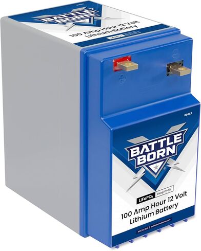 Battle Born Batteries Lithium-Ion (LiFePO4) Deep Cycle 24V Battery 50Ah – Safe & Powerful Drop-In Replacement for RV, Van, Marine, Off-Grid – Cylindrical Cells, Internal BMS in Saudi Arabia