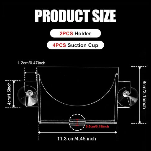 Parking Permit Holder for Car, Clear Car Business Card Holder with Suction Cup, Acrylic Car Windshield Sticker Holder (1PCS) in Kuwait