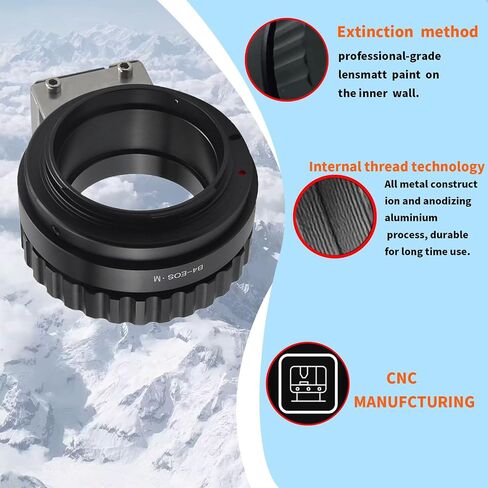 B4-EF M Lens Adapter Compatible with B4 2/3" Broadcast Grade Mount Lens & for EOS-M (EF-M Mount) Camera EF M M2 M3 M5 M6 M10 M50 M100.with Tripod Mount in Saudi Arabia