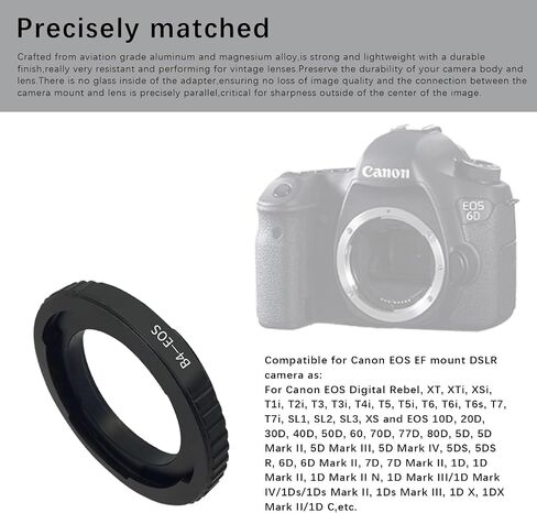 B4-EF M Lens Adapter Compatible with B4 2/3" Broadcast Grade Mount Lens & for EOS-M (EF-M Mount) Camera EF M M2 M3 M5 M6 M10 M50 M100.with Tripod Mount in Kuwait