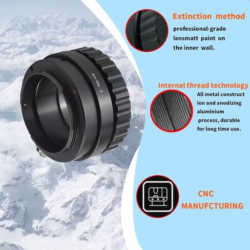 B4-NIK/Z Lens Adapter Compatible with B4 2/3" Broadcast Grade Mount Lens & for Nik/Z Mount Camera Z5 Z6 Z7 Camera.with Tripod Mount in Saudi Arabia