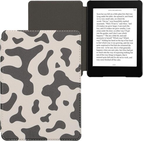 kwmobile Case Compatible with Amazon Kindle Paperwhite 11. Generation 2021 Case - eReader Cover - Vintage Flowers Orange/Red/White in Saudi Arabia