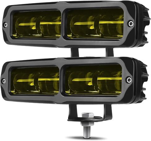 شريط إضاءة LED مقاس 6 بوصات من DERI، قطعتان من الضوء النحيف 6000LM مع خط قطع، شريط إضاءة عكسي للقيادة على الطرق الوعرة لشاحنة بيك اب وسيارات الدفع الرباعي UTV ATV والدراجات النارية in Saudi Arabia