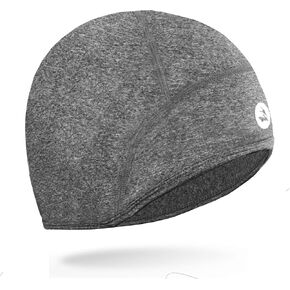 EMPIRELION Lightweight Thermal Skull Cap Ears Warm Cycling Helmet Liner Winter Running Beanie Hats Sweat Wicking