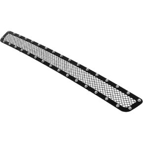 APS Premium Stainless Steel Black Mesh Grille Insert Compatible with Ford F-150 2004-2005 Lower Bumper N19-H15357F