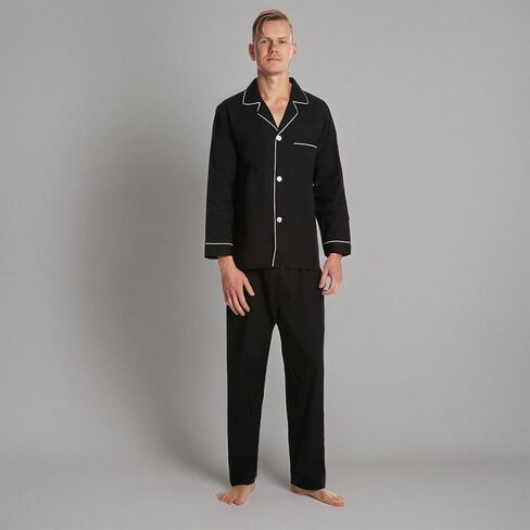 EVERDREAM Men’s Pajama Set, Solid Lightweight Botton Down Pajamas for Men in Saudi Arabia