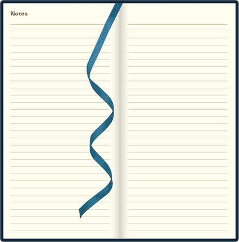 Letts of London® Signature 2025 Weekly/Monthly Planner, 12 Months, January to December, Bonded Leather, Slim Size, 6.625" x 3.25", English, Blue (C38SUBE-25) in Saudi Arabia