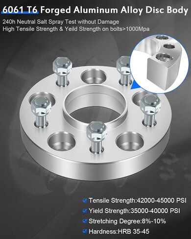 ECCPP 2X 5 Lug 5x120.65mm Hubcentric Wheel Spacers 1" 5x4.75 to 5x4.75 for 1968-1982 for Corvette |1966-1981 for Caprice | 1964-1973 for Chevelle with 7/16" Studs in Saudi Arabia