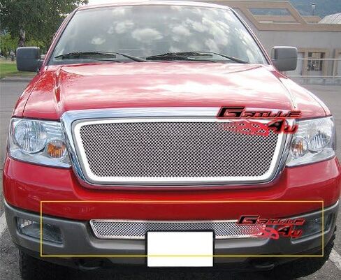APS Premium Stainless Steel Black Mesh Grille Insert Compatible with Ford F-150 2004-2005 Lower Bumper N19-H15357F in Saudi Arabia