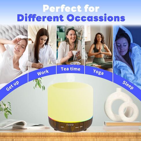 موزع روائح عطرية ملون 200 مل مع وضع رذاذ قابل للتعديل، موزع روائح عطرية مع إيقاف التشغيل التلقائي لغرفة النوم/المكتب/الرحلة in Kuwait