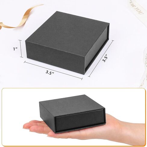 Jewelry Gift Boxes, 5 Pack 3.5×3.5x.1 Inch Necklace Earring Gift Boxes, Small Gift Boxes with Lids for Necklace Ring Earring Display Box (White) in Saudi Arabia