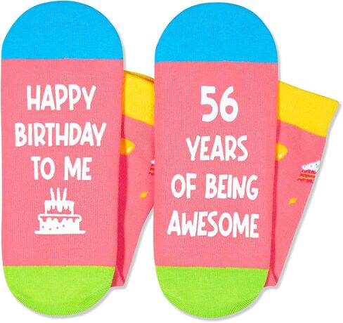 Zmart 55th Birthday Gifts Ideas for Women - Socks for 55 Year Olds, 55th Birthday Gifts for Her Him, Best Gifts for 55 Year Old Woman Man in Saudi Arabia