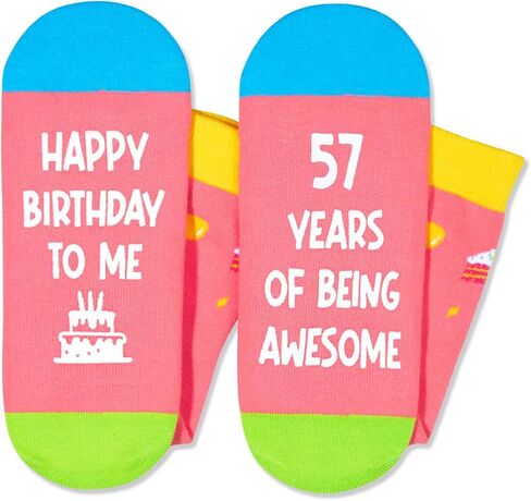 Zmart 55th Birthday Gifts Ideas for Women - Socks for 55 Year Olds, 55th Birthday Gifts for Her Him, Best Gifts for 55 Year Old Woman Man in Saudi Arabia