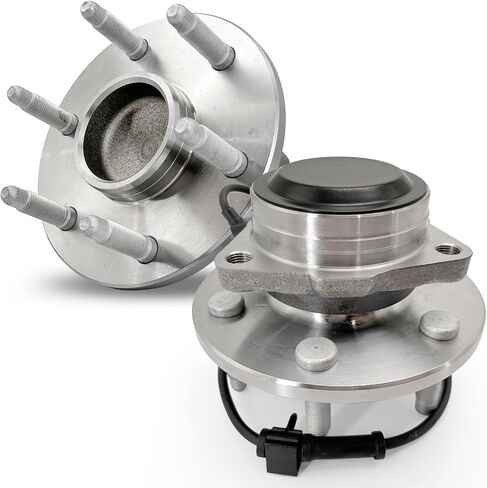 Pair 515096 Front Wheel Bearing Hub Assembly Compatible with Cadillac Escalade ESV EST 2007-2014, for Chevy Avalanche Silverado Suburban 1500 Tahoe, for GMC Sierra 1500 Yukon 2007-2010, 6 Lugs w/ABS in Kuwait