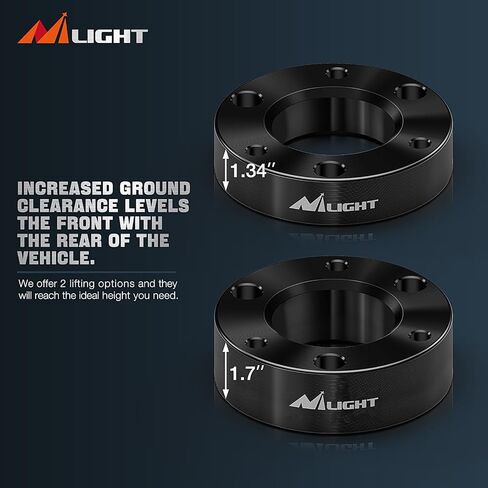 Nilight 2" Front Leveling Kit Compatible with Chevy Silverado 1500/GMC Sierra 1500 2007-2023,2 Inch Front Strut Spacers Leveling Kits 2011 2012 2013 2014 2015 2016 2017 2018 2019 2020 2021 2022 2023 in Saudi Arabia