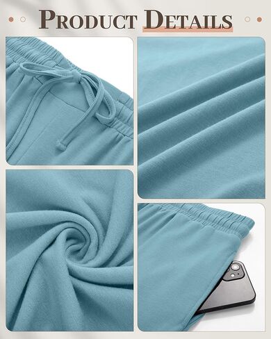 Neer 3 Pack Women's Plus Size Pants Wide Leg Lounge Yoga Pants Casual Baggy Drawstring High Waist Sweatpants with Pockets in Kuwait