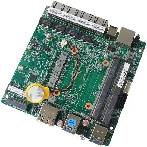 Micro Firewall Appliance, 4 Inter i226-V 2.5Gbe LAN Ports, Fanless Mini PC Celeron J4125 Quad Core, DP/HDMI USB3.0 Support AES-NI Barebone Router PC VPN, NO RAM NO SSD in Saudi Arabia