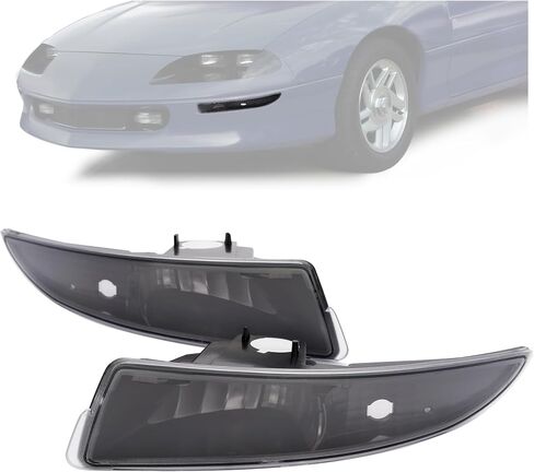 HECASA Turn Signal Lights Compatible with 1993-2002 Chevrolet Camaro Driver Passenger Front Parking Signal Lamps Amber Lens Replacement for GM2520146 GM2521146 5978551 5978552 in Saudi Arabia