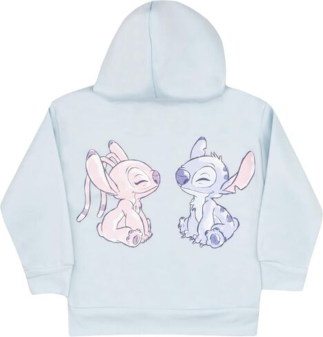 Disney Characters Minnie Mouse Daisy Duck Lilo & Stitch Girls Zip-Up Hoodie, Hooded Sweatshirt for Kids and Toddlers in Kuwait