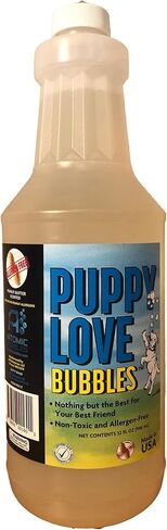 Atomic Bubbles: Puppy Love Bubbles: Birthday Cake Scented 2 Pack - 4oz Bottles, Dog Interactive Toy, Pet Safe, Non-Toxic, Indoor/Outdoor, Long Lasting in Saudi Arabia