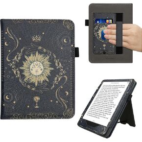 kwmobile Case Compatible with Amazon Kindle Paperwhite (10. Gen - 2018) Case - Cover for eReader with Magnetic Closure - Grey