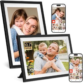 Frameo Digital Picture Frame,10.1 Inch WiFi Digital Photo Frame, 1280x800 IPS Touch Screen,Easy Load from Phone 64GB Digital Frame,Auto Rotating,Share Pohto or Video by Electronic Picture Frame