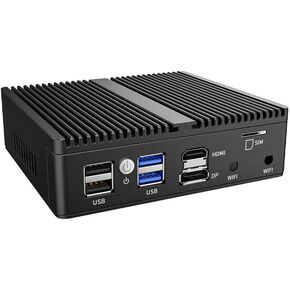 Micro Firewall Appliance, 4 Inter i226-V 2.5Gbe LAN Ports, Fanless Mini PC Celeron N5105 Quad Core, Support AES-NI Barebone Router PC VPN, NO RAM NO SSD