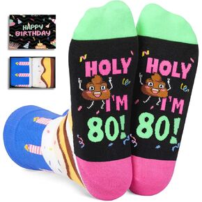 HAPPYPOP 90th Birthday Gifts Ideas Socks - Best Gifts for 90 Year Old Man Woman, 90th Birthday Gifts for Him Her, 90th Birthday Socks