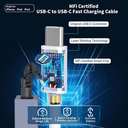 4Pack iPhone 12 13 14 Fast Charger,[MFi Certified] 20W Rapid USB C Wall Charger Block Adapter with 6.6FT Long USB-C to Lightning Data Sync Fast Charging Cord for iPhone14 13 12 11 Pro Max Xs Xr X 8 in Saudi Arabia