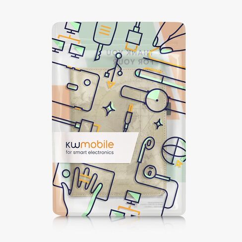 kwmobile Case Compatible with Amazon Kindle Paperwhite (10. Gen - 2018) Case - Cover for eReader with Magnetic Closure - Grey in Saudi Arabia