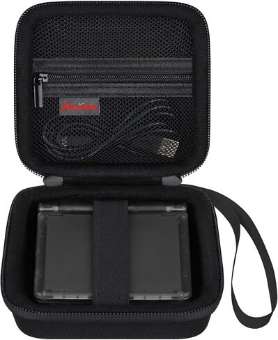 Elonbo Carrying Case for RG35XXSP Portable Flip Retro Handheld Game Console, Compatible with Anbernic RG35XXSP / Aivuidbs RG35XXSP Clamshell Video Games Consoles Storage Cover Holder, Grey in Saudi Arabia