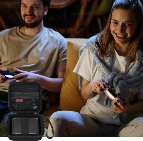 Elonbo Carrying Case for RG35XXSP Portable Flip Retro Handheld Game Console, Compatible with Anbernic RG35XXSP / Aivuidbs RG35XXSP Clamshell Video Games Consoles Storage Cover Holder, Grey in Saudi Arabia