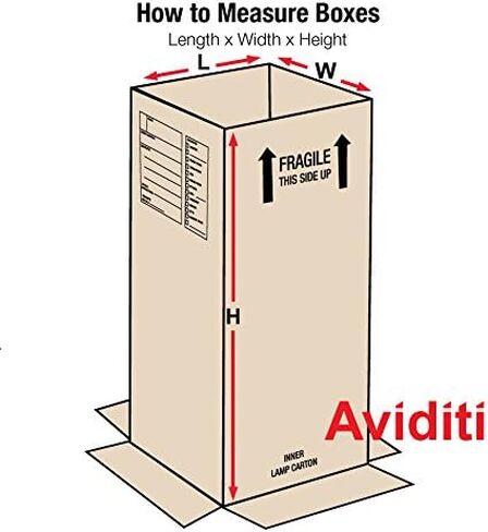 Aviditi T6648INNER Telescoping Corrugated Cardboard Box 6" L x 6" W x 48" H, Kraft, For Shipping, Packing and Moving (Pack of 25) in Saudi Arabia