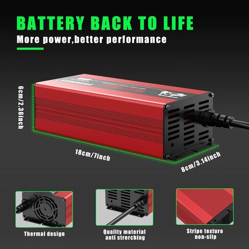 48 Volt Golf Cart Battery Charger for Club Car DS&Precedent, 15 Amp Smart Trickle Charge,Replace Club Car Charger 48 Volt, 4-6H Full Charge Portable Golf Cart Charger for Lead Acid Battery, 4Lbs in Saudi Arabia