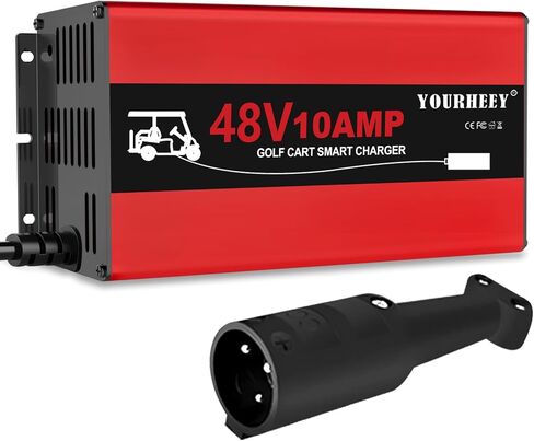 48 Volt Golf Cart Battery Charger for Club Car DS&Precedent, 15 Amp Smart Trickle Charge,Replace Club Car Charger 48 Volt, 4-6H Full Charge Portable Golf Cart Charger for Lead Acid Battery, 4Lbs in Saudi Arabia