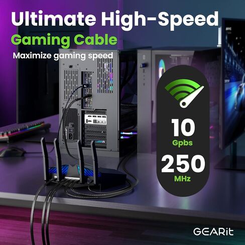 GearIT Cat 6 Outdoor Flat Ethernet Cable (15ft, Black) Direct Burial Rated LLDPE Jacket - Indoor Cat6 Shielded FTP 10Gbps High Speed Gaming Computer Network RJ45 Snagless Patch Cord Internet in Saudi Arabia