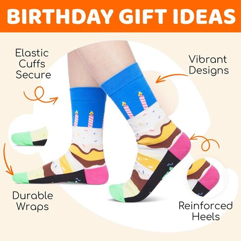 HAPPYPOP 90th Birthday Gifts Ideas Socks - Best Gifts for 90 Year Old Man Woman, 90th Birthday Gifts for Him Her, 90th Birthday Socks in Saudi Arabia
