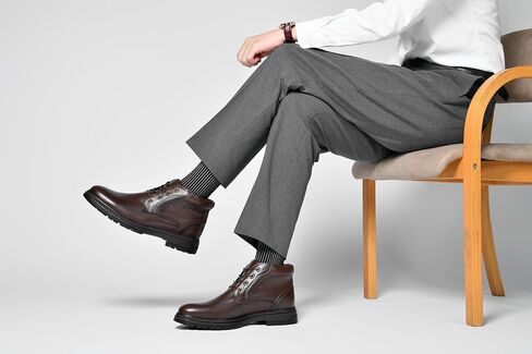 Chukka Boots Boots for Men Casual Boots Motorcycle Combat Ankle Boots Black Boots in Kuwait