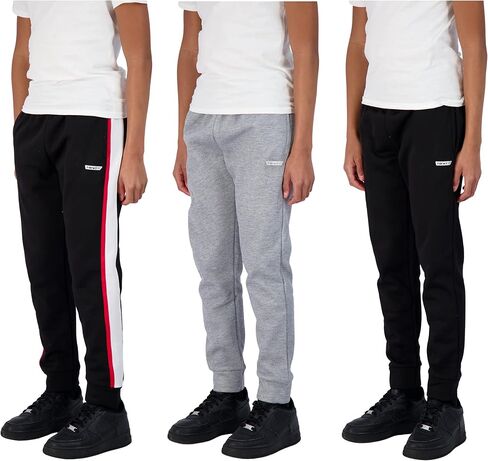 Hind Boys Sweatpants 3 Pack Athletic Fleece and Tricot Boys Jogger Pants with Pockets | Boys Clothes in Kuwait