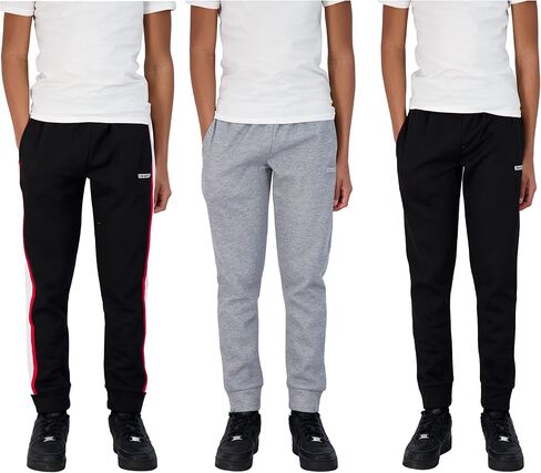 Hind Boys Sweatpants 3 Pack Athletic Fleece and Tricot Boys Jogger Pants with Pockets | Boys Clothes in Kuwait