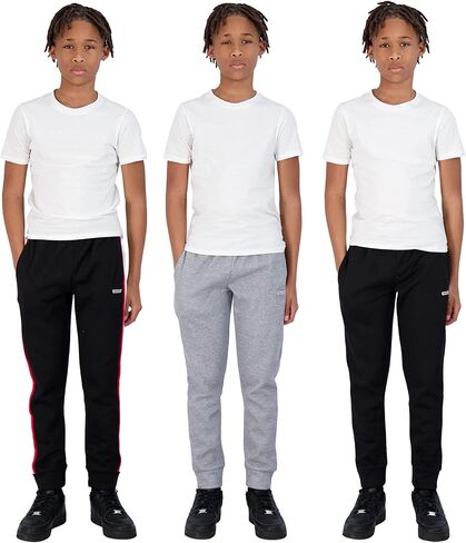 Hind Boys Sweatpants 3 Pack Athletic Fleece and Tricot Boys Jogger Pants with Pockets | Boys Clothes in Kuwait
