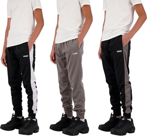 Hind Boys Sweatpants 3 Pack Athletic Fleece and Tricot Boys Jogger Pants with Pockets | Boys Clothes in Kuwait