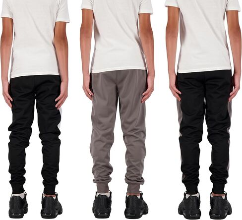 Hind Boys Sweatpants 3 Pack Athletic Fleece and Tricot Boys Jogger Pants with Pockets | Boys Clothes in Kuwait