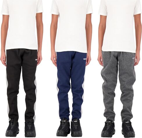 Hind Boys Sweatpants 3 Pack Athletic Fleece and Tricot Boys Jogger Pants with Pockets | Boys Clothes in Kuwait