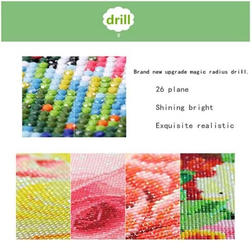 5D Diamond Art Kits for Adults,Flower And Cat Diamond Painting Kits,DIY Flowers Diamond Art Diamond Painting Kits for Adults,Round Full Drill Diamonds,Diamond Art Kits for Home Decor-12x16inch in Saudi Arabia
